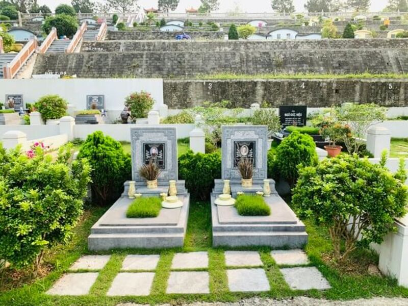 CÁCH TÍNH KÍCH THƯỚC XÂY MỘ ĐÔI ĐÚNG PHONG THỦY