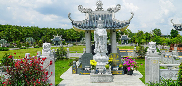 mẫu khuôn viên lăng mộ gia đình