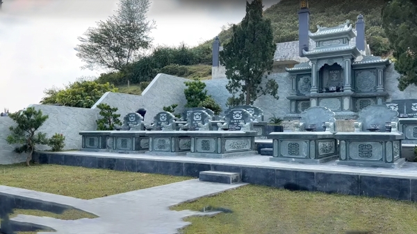 mẫu khuôn viên lăng mộ gia đình