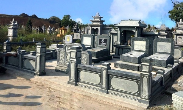 mẫu khuôn viên lăng mộ gia đình
