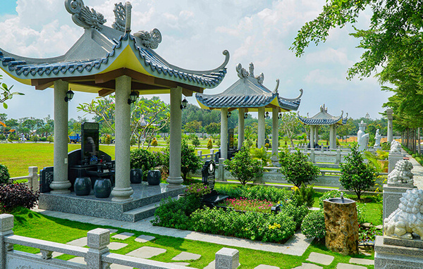 mẫu khuôn viên lăng mộ gia đình