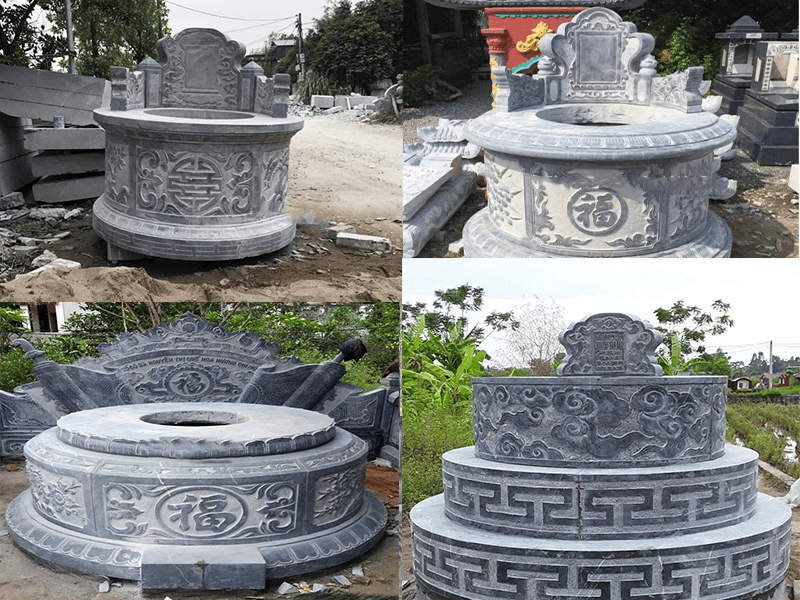 MẪU MỘ TRÒN XÂY GẠCH - Ý NGHĨA PHONG THỦY
