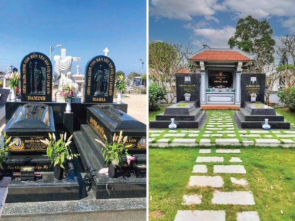 mẫu xây mộ đôi đẹp